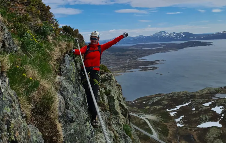 Synshorn Via Ferrata fjellklatring Beitostølen