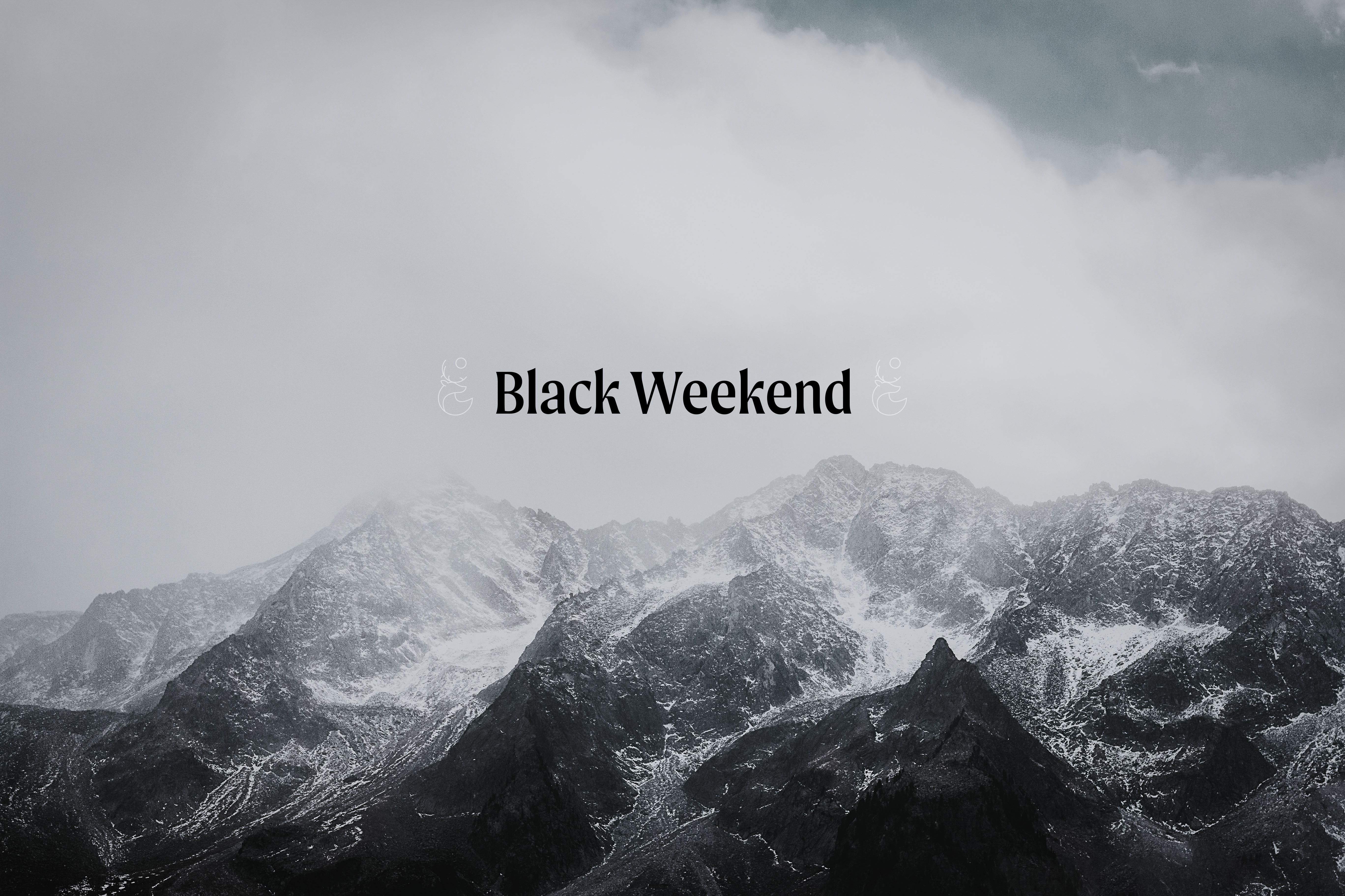 Black White Mountain Range1