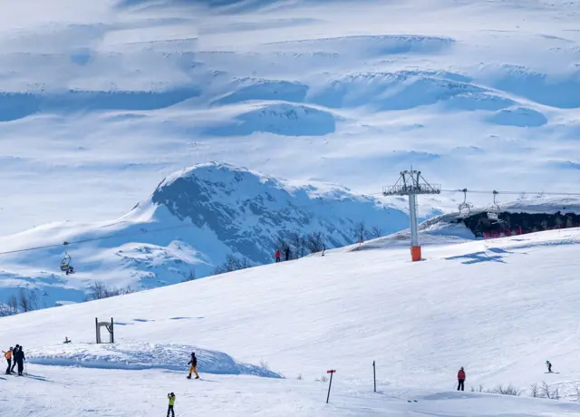 Bilde fra et alpinsenter